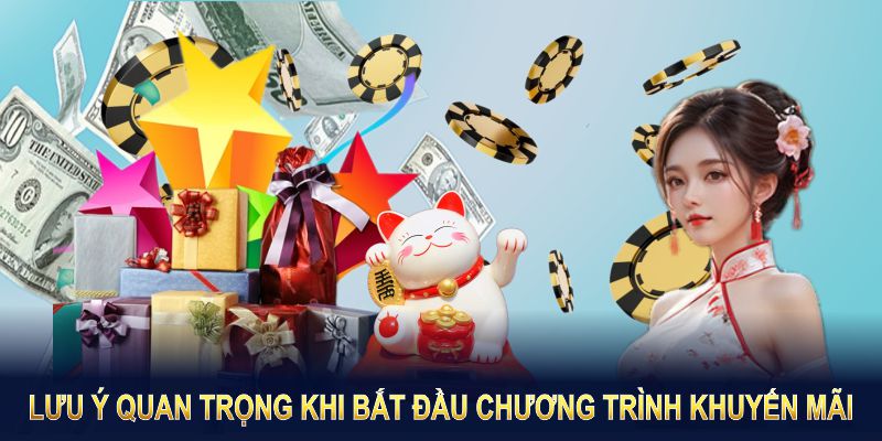 Những lưu ý quan trọng khi bắt đầu chương trình khuyến mãi