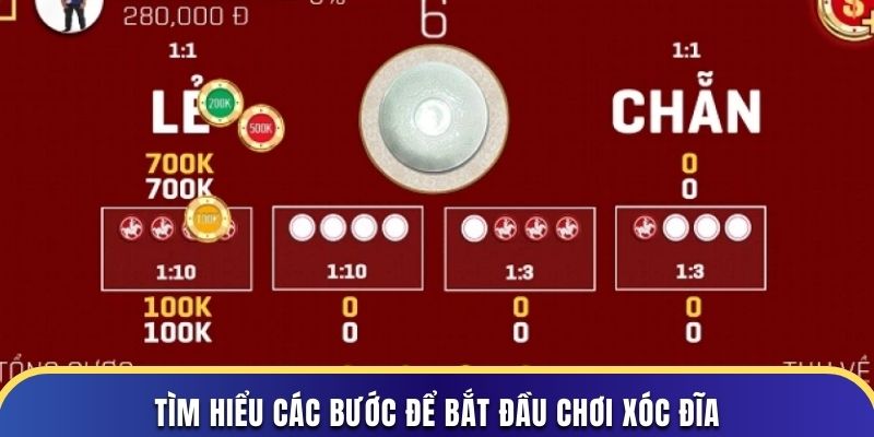 Tìm hiểu các bước để bắt đầu chơi xóc đĩa