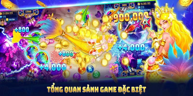 Tổng quan sảnh game đặc biệt của bắn cá xèng và loạt lựa chọn hấp dẫn